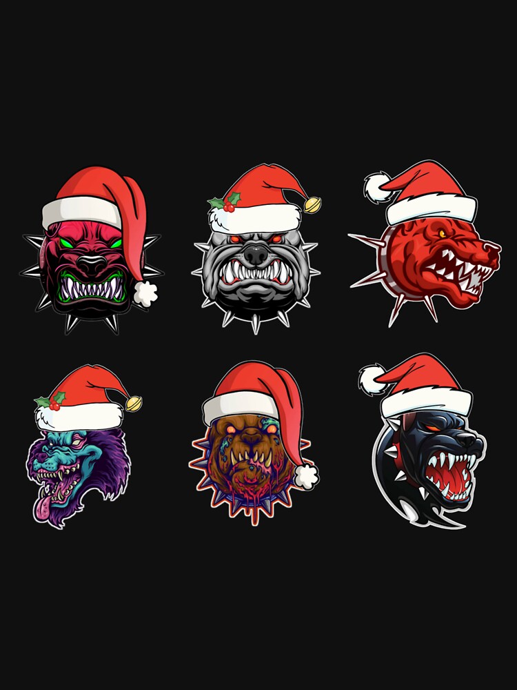 Christmas devil dog evil dog Xmas142 by BryceRodriguez