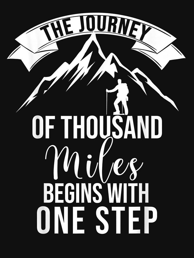 Journey Adventure Motivational Hiking Climbing Gift by venitamara