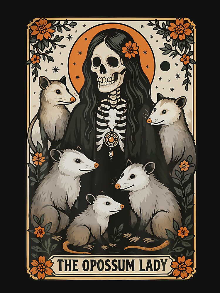 The Opossum Lady Tarot Card by maramestathia
