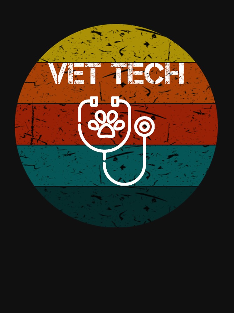 Vet Technician and Veterinary Funny Vintage Retro Gifts by rachidhaz
