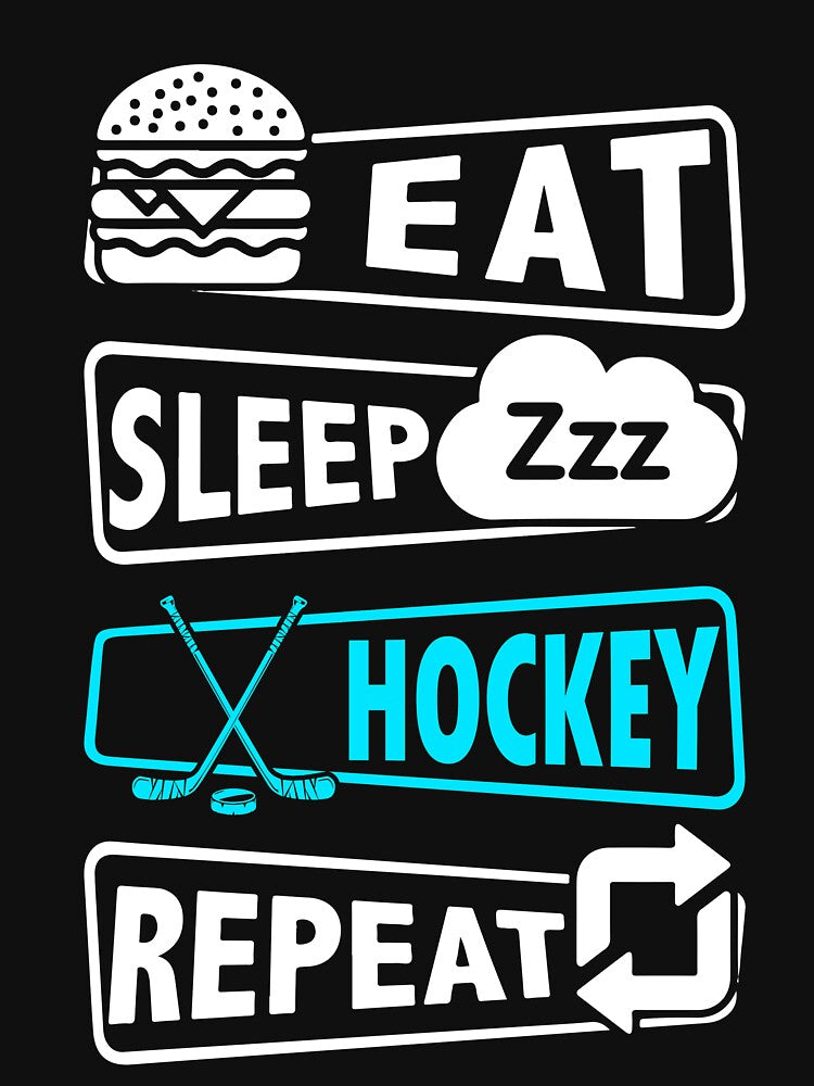 Eat sleep Ice hockey repeat by ConcorStore