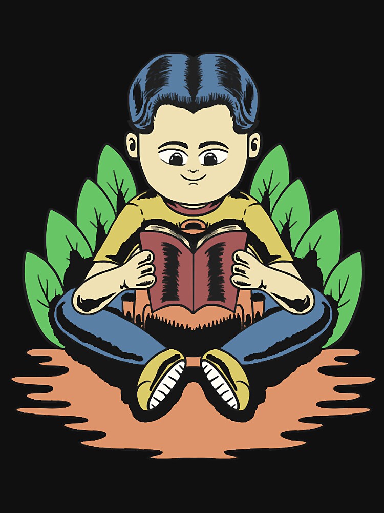 a boy reading a book by RemyArijah99