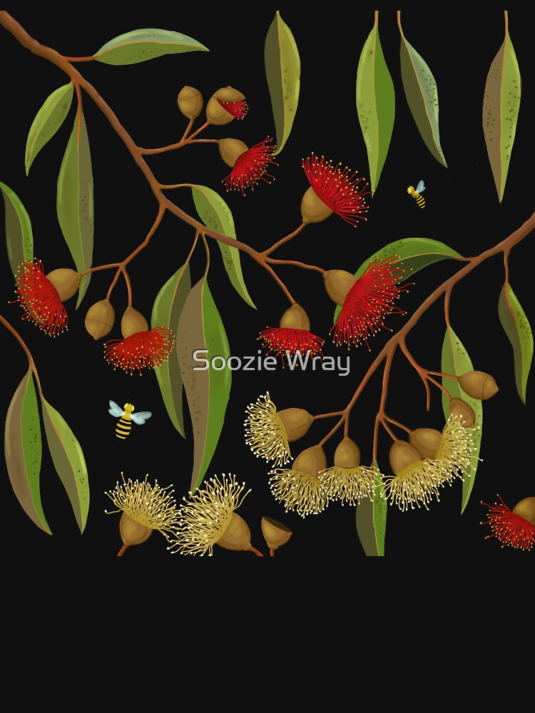 Gum Blossoms and Bees by Soozie Wray Unisex