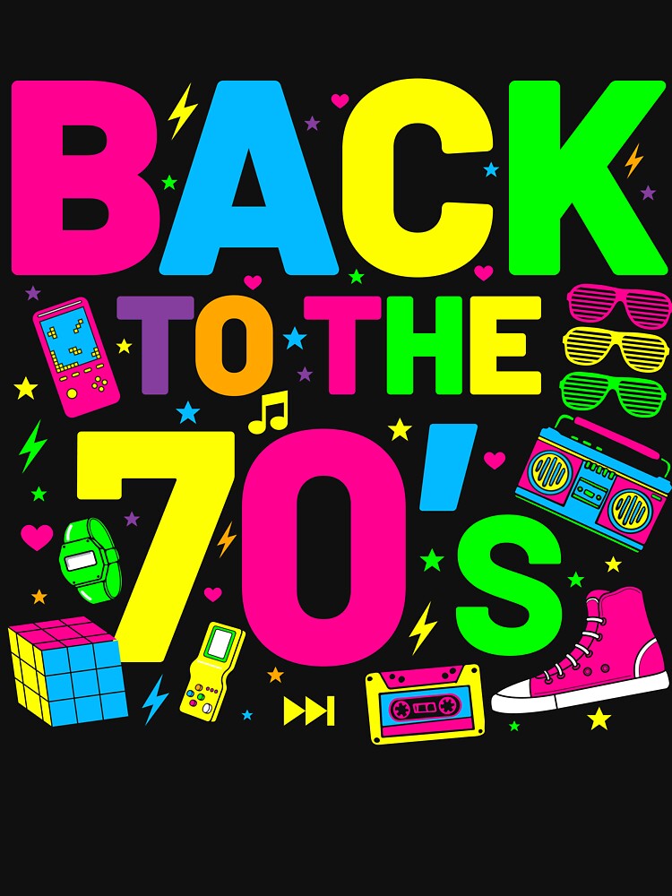 Back To 70's 1970s Vintage Retro Seventies Costume Party by SEE-PRINTS