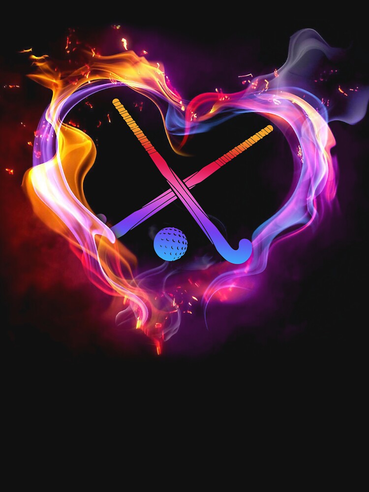 Field Hockey Heart Love Art by VannaShanha