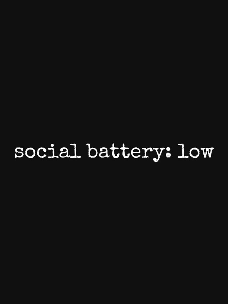Social Battery Low by JohnVBurks