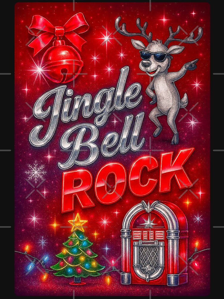 Jingle Bell Rock (dancing reindeer) by Brickroad Dsigns