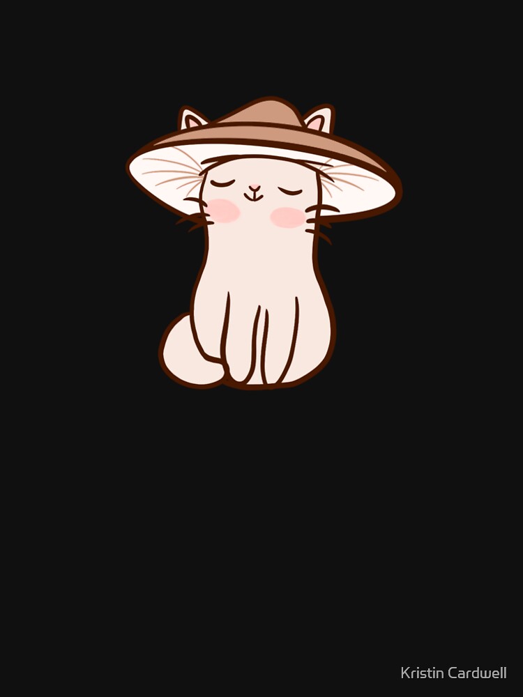 Tan Mushroom Kitty by Kristin Cardwell