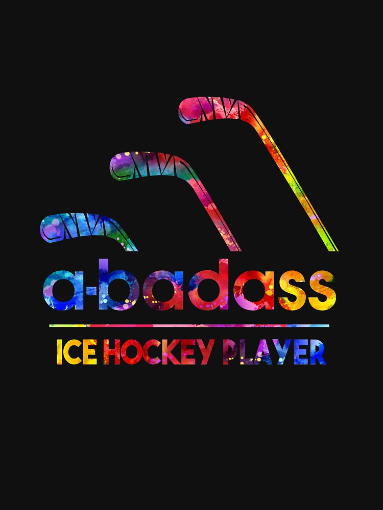Ice Hockey Player Ab Watercolor by Landesign