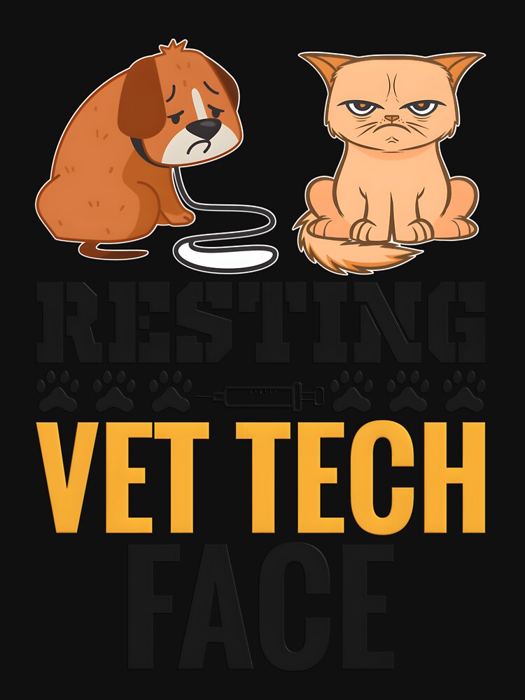 Resting Vet Tech Face – Funny Veterinarian by krxlqsxnxyy69