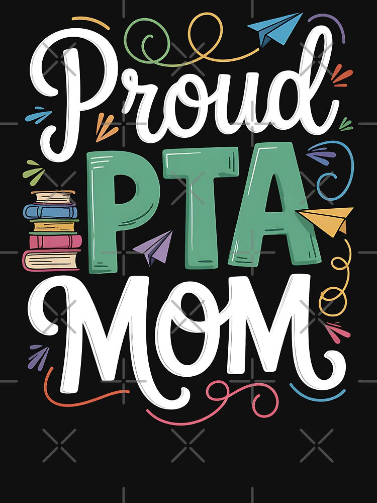 Cute school supporter meeting matching women Proud PTA by BakeryDozen