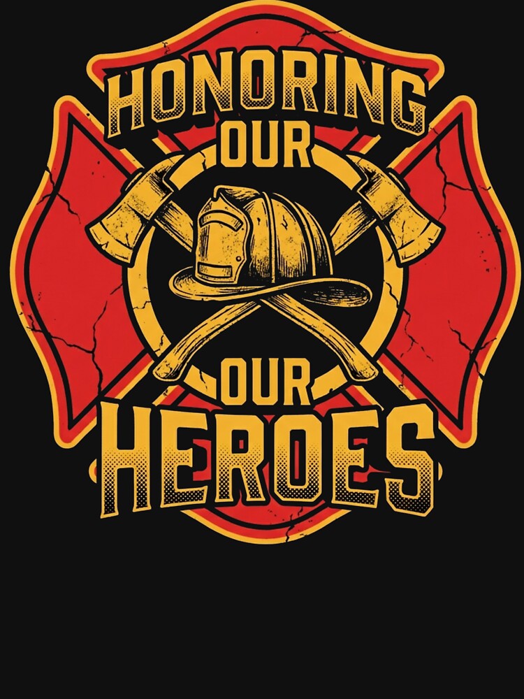 Honoring Our Heroes Firefighter Maltese Cross Patriot Day by TeNovaStudio ⭐⭐⭐⭐⭐