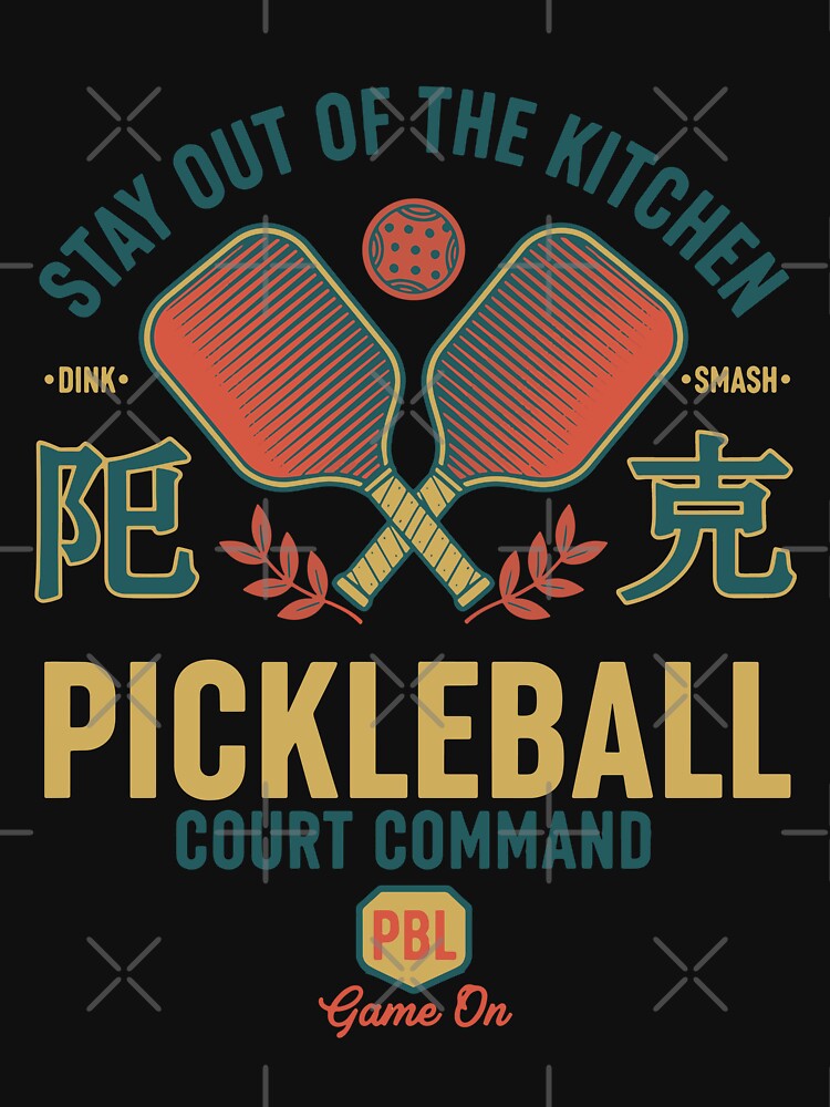 Pickleball Funny Player Kitchen Court Command by LuminOrb