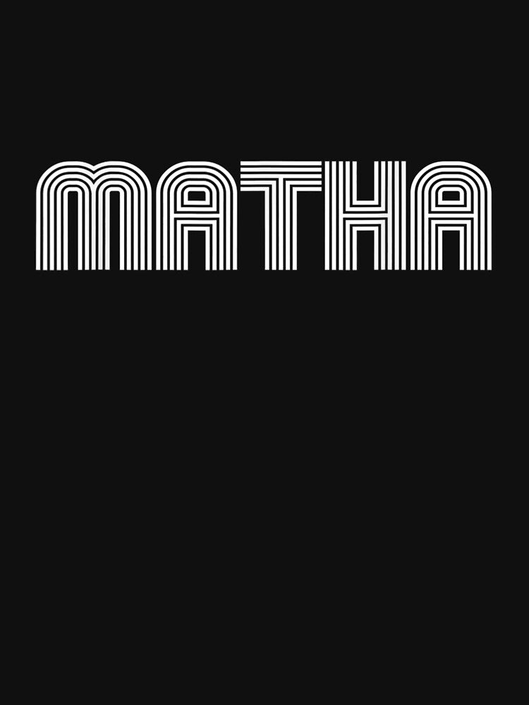 Matha Name Vintage Retro 60s 70s 80s Sport Funny by lolahomya