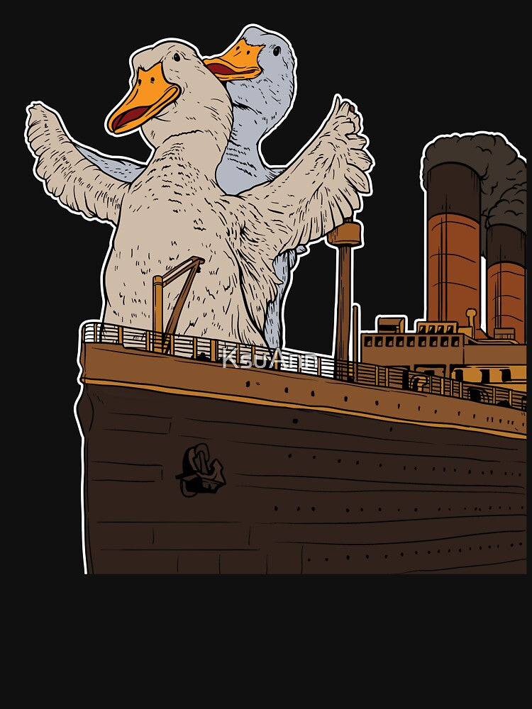 Funny Ducks Geese Pun Meme Men Women Funny Duck Goose by KsuAnn