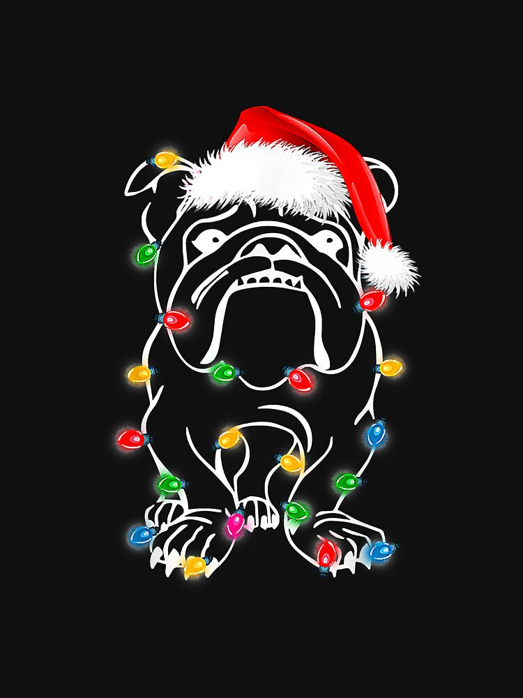 French Bulldog Christmas Lights Up Dog by gonzales6422