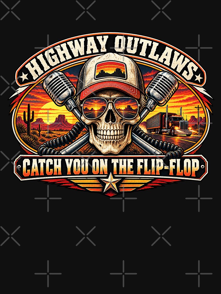 Highway Outlaws - Skull Trucker Art - Catch You On The Flip-Flop by NomadForge