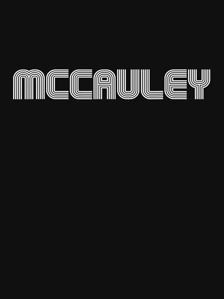 Mccauley Name Vintage Retro 60s 70s 80s Sport Funny by aguilaro