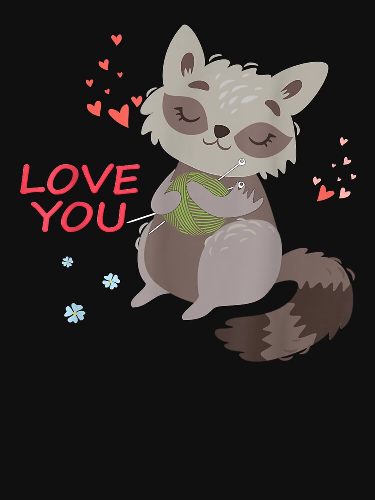 racoon crochet kniting by RaiaLlamas
