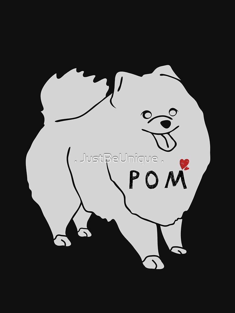 Christmas Pomeranian Dog, Pomeranian Dog Crew by . JustBeUnique .