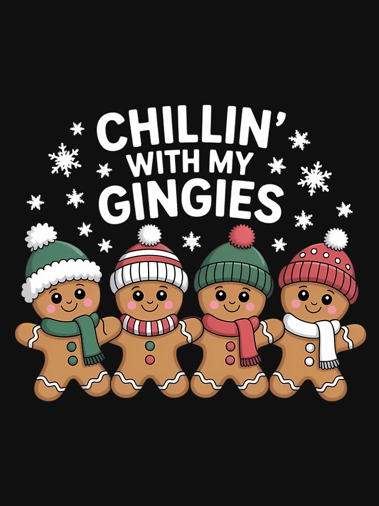 Chillin_ with My Gingies Fun Family Holiday Christmas Vibes by cosmicncozyS