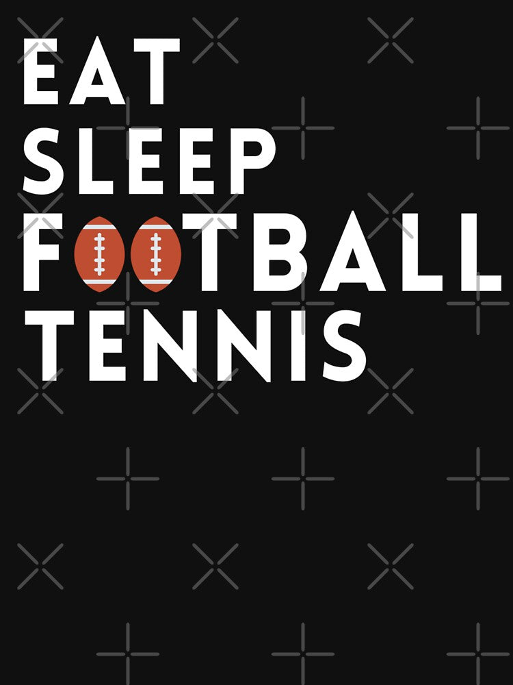 eat sleep football great gift for football and tennis lover by salahnewdesign