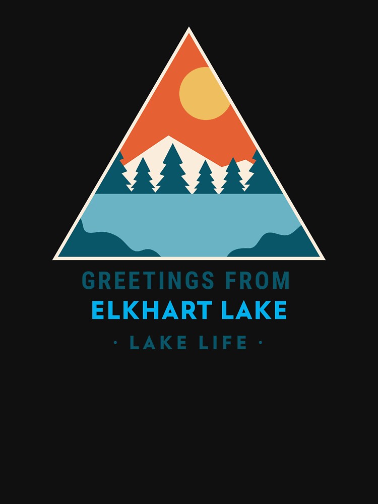 Lake Life - Greetings From Elkhart Lake by ThreadMosaicCo