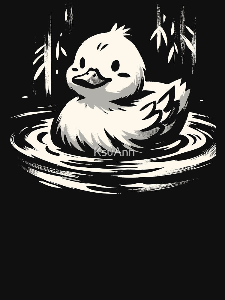 Kawaii Cool Retro Duck Japan Style Funny Duck by KsuAnn