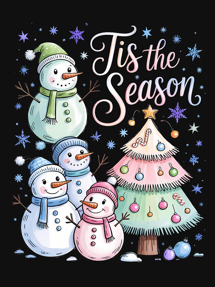 Snowman Christmas Tree Coquette Bow by blueyeeti