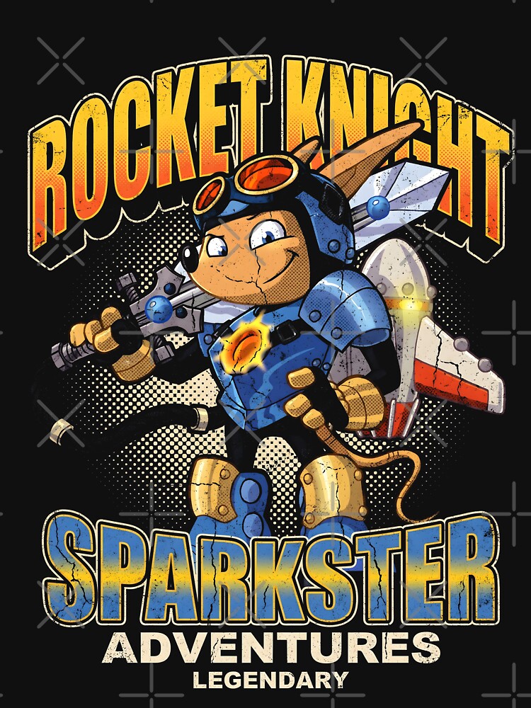 Sparkster Rocket Knight Adventures Bootleg Gamer Graphic Tee by Senpaiwaves