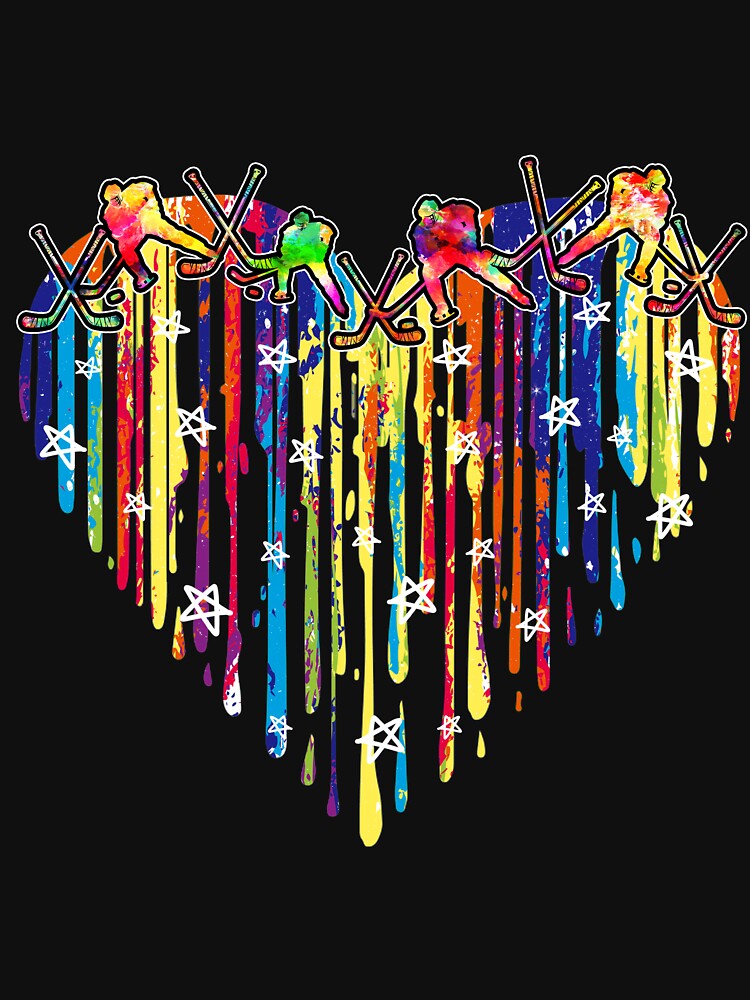 Heart Watercolor Star - Ice Hockey by HarrioBend