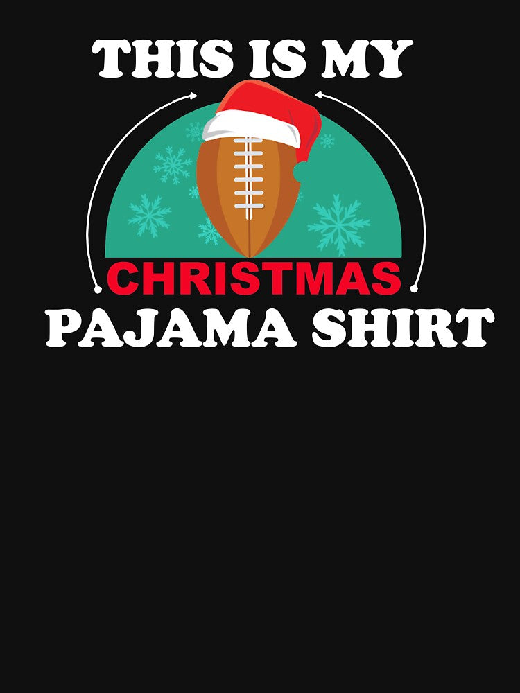 This Is My Christmas Pajama Football by YoubiArt