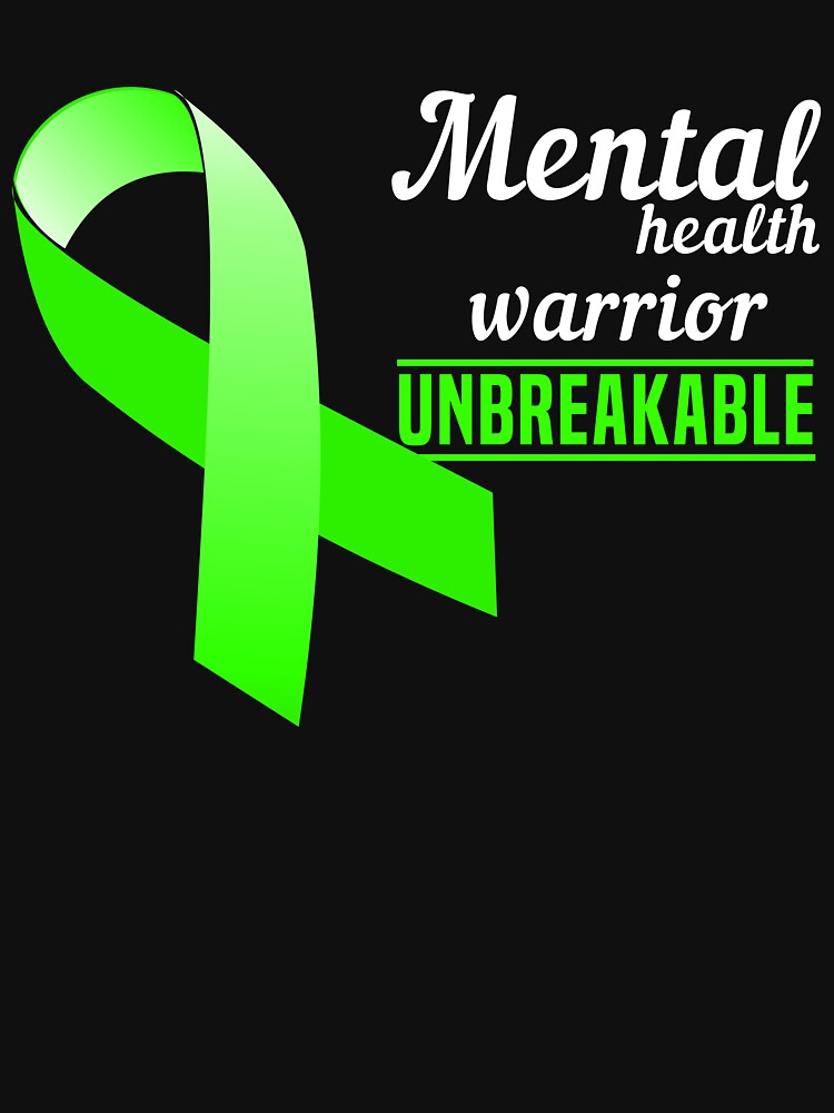 Mental Health Warrior Mental Health Awareness Unbreakable by Color-Sparkle