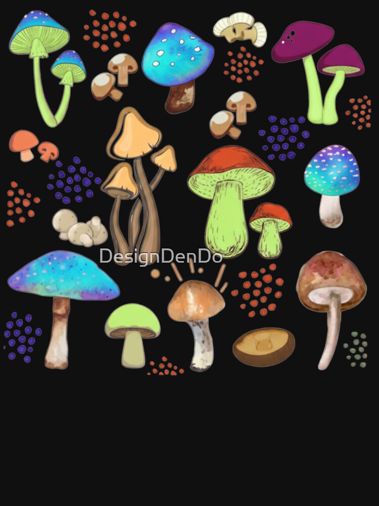 Aesthetic Mushroom, Magic Mushroom, Botanical, Mushroom, Cottagecore, Nature Lover Mushroom, Fungus by DesignDenDo ⭐⭐⭐⭐⭐