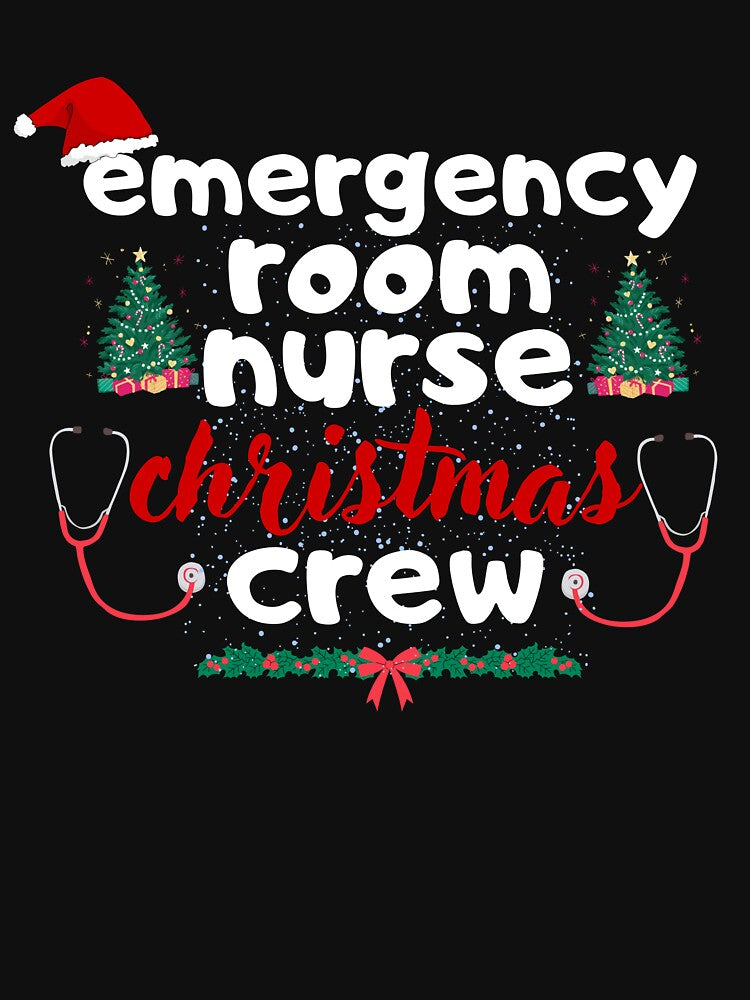 emergency room nurse christmas crew by shopcup
