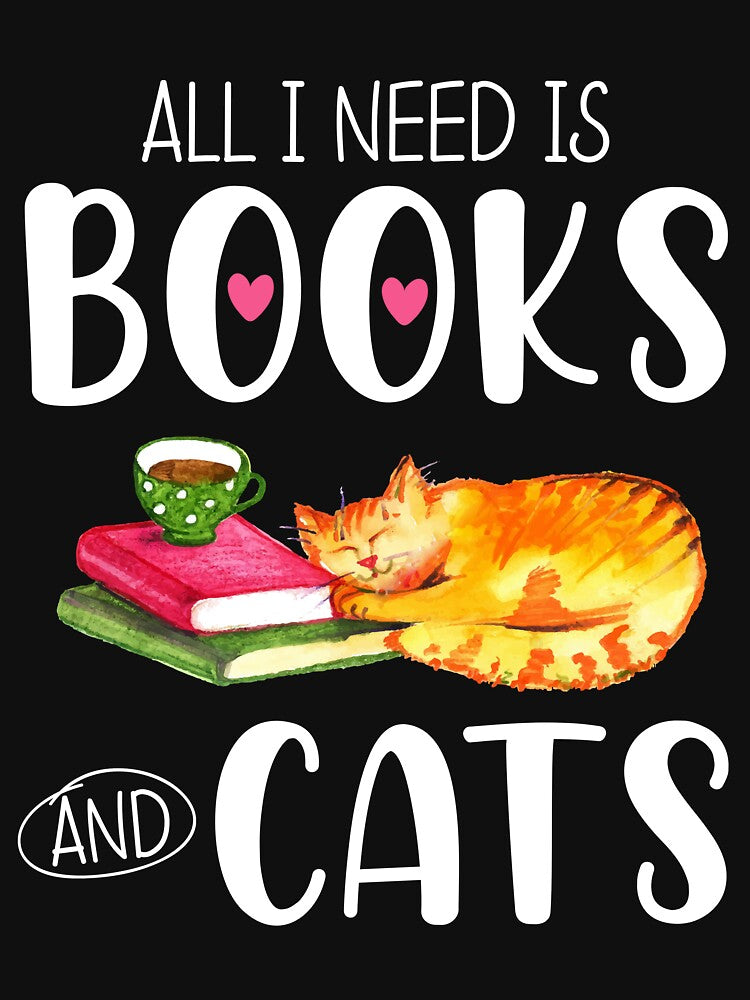 All I Need Is Books And Cats by SunsetGloww