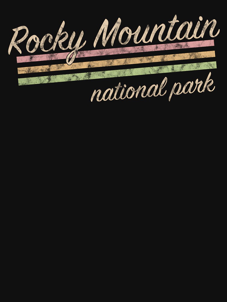 Rocky Mountain National Park Retro Vintage by Pyotsak
