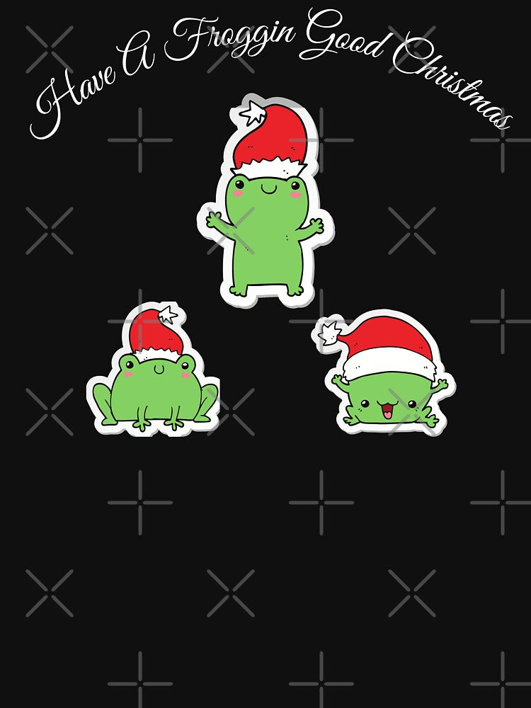 Cute Jumping Frog Christmas Design by Imemewell