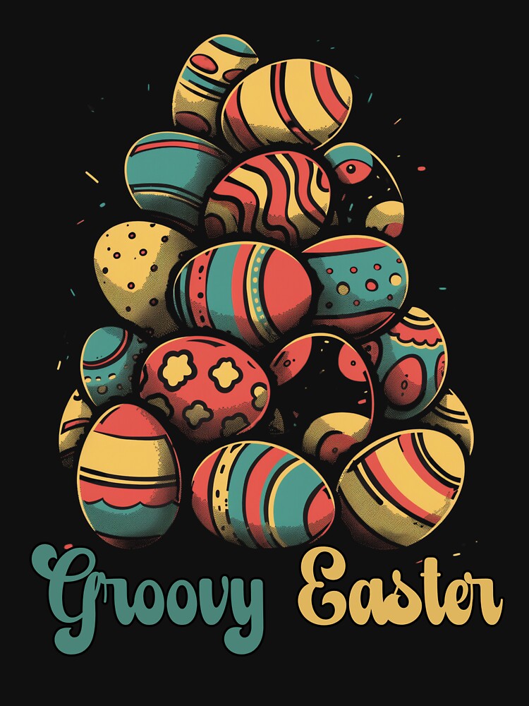 Groovy Easter Eggs Retro by PistachioCream