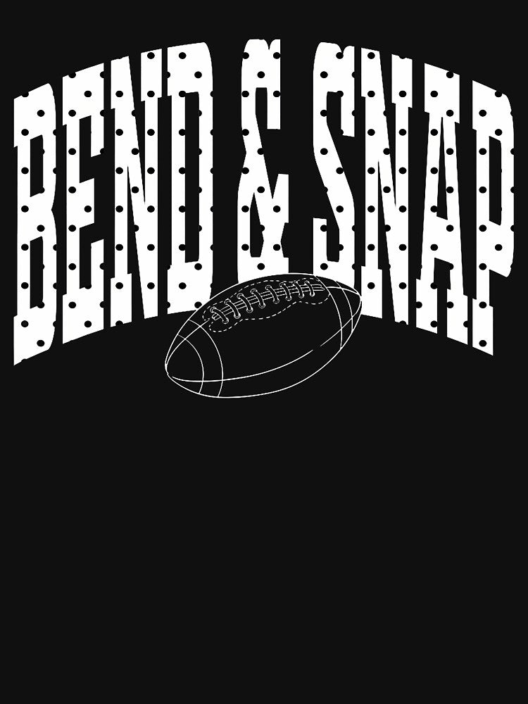 Bend And Snap Football Polka Dot Game Day Touchdown Season by TysonLangosh