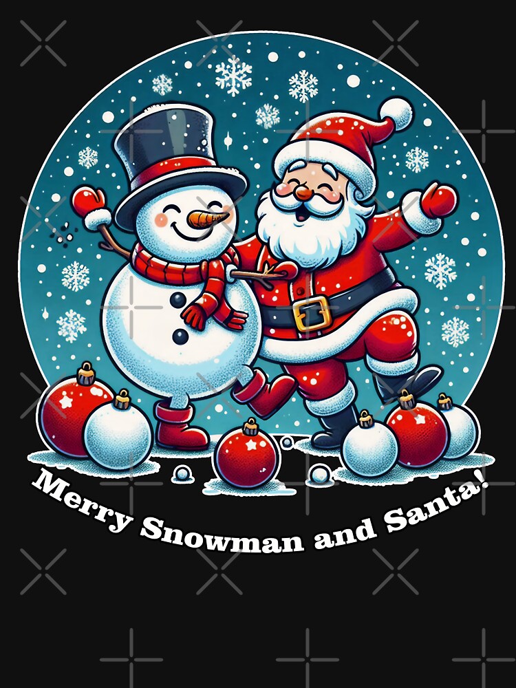 Merry Snowman and Santa! by jardraz