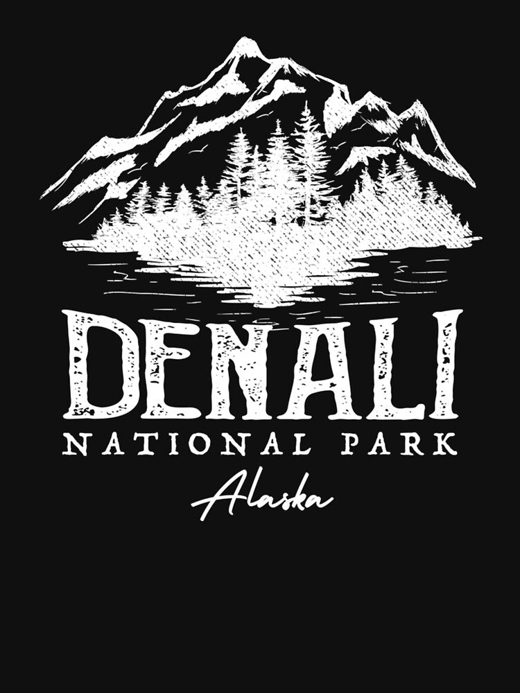 Vintage Denali National Park Alaska by Marguritesuzy