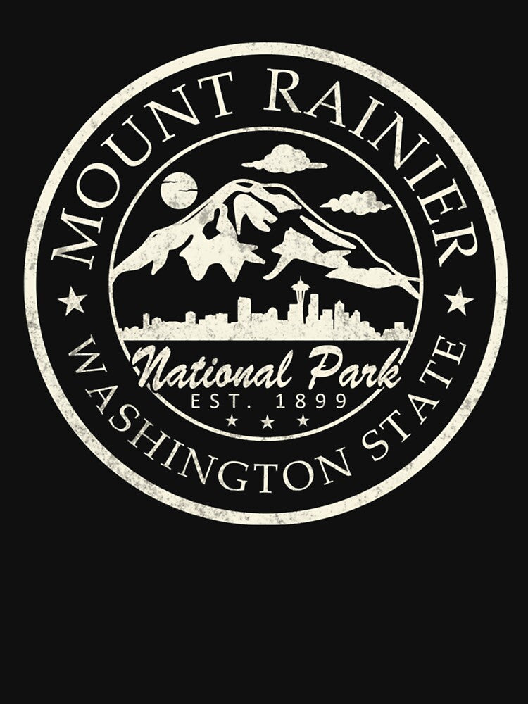 Vintage National Park Mt Rainier Retro by Stroblesamuel