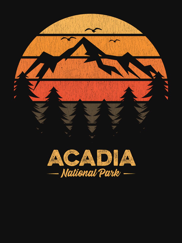Acadia National Park Retro Vintage Souvenir Gift by Gennadim