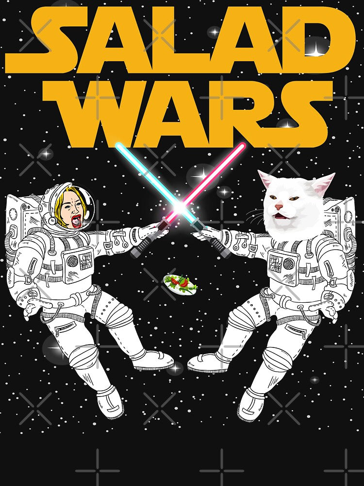 Salad Wars Woman Yelling at Confused Cat Meme by CelestialHCO