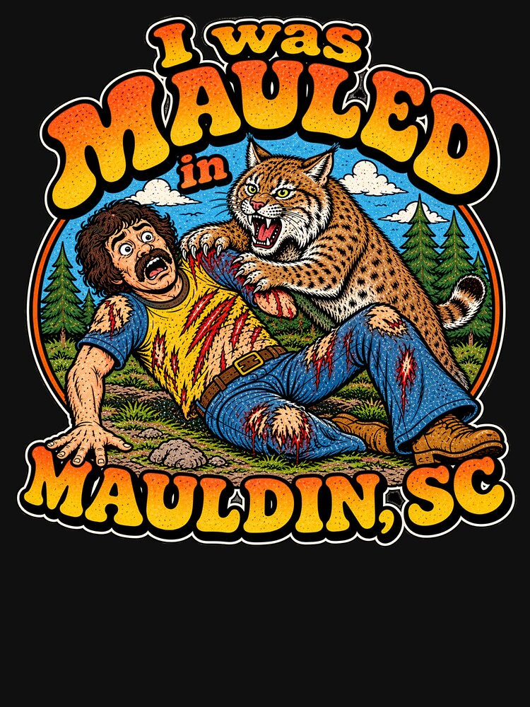 I was mauled in Mauldin SC T-shirt by SMRprintdesign