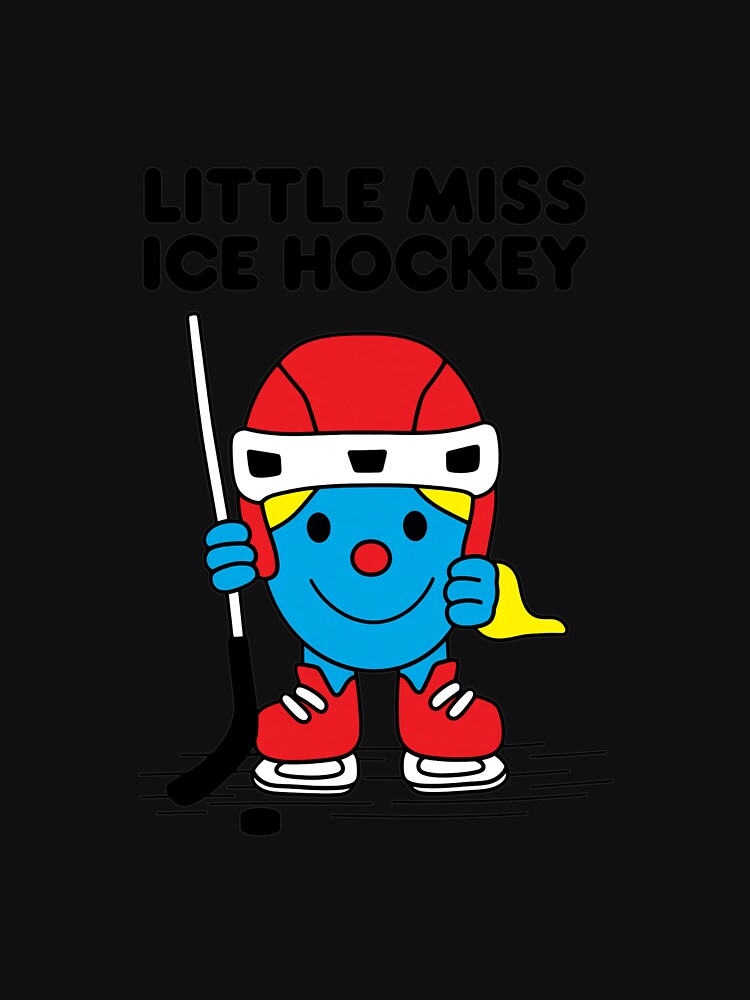 Little Miss Ice Hockey Cartoon Character by NICHONING12
