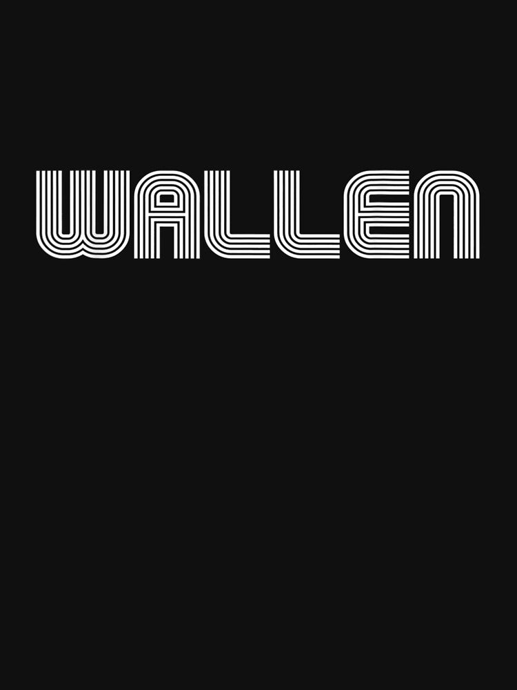 Wallen Name Vintage Retro 60s 70s 80s Sport Funny by charissamo77