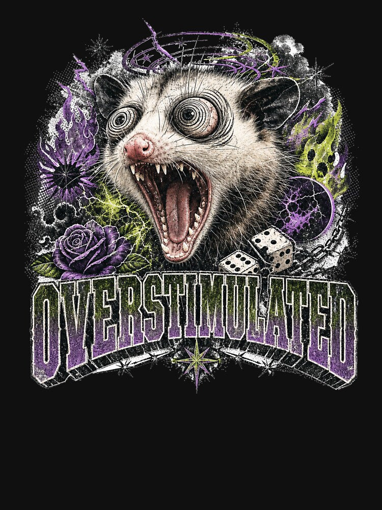Overstimulated Screaming Opossum Grunge by Yellowriversss