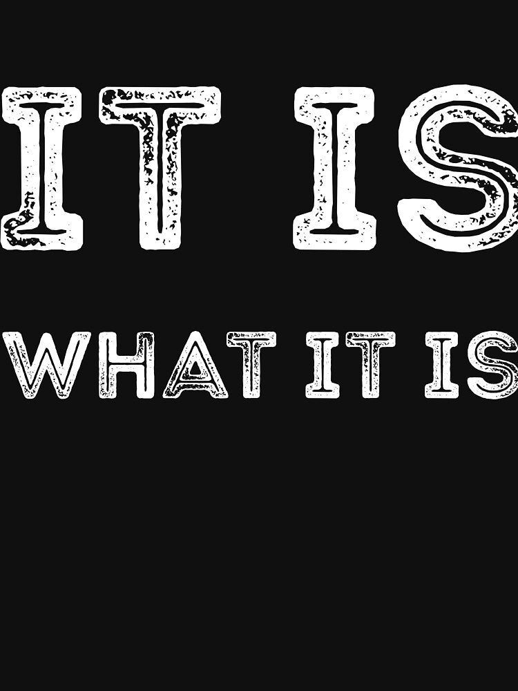 It is what it is sarcastic quote by  Srdjan Stanisic